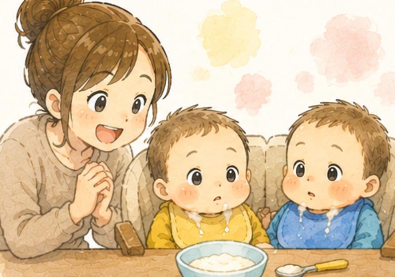 Featured image of post 双子、初めての離乳食