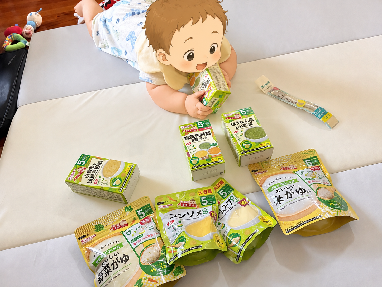 5か月から食べられるレトルトおかゆやスープ