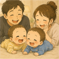 弟くん、寝返り返り！？お兄ちゃんはおしりフリフリ！