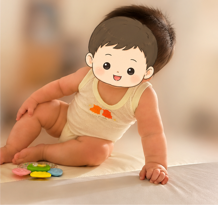 あと少し！のところまで来たお兄ちゃん